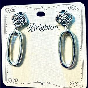 Brighton Celtic Interlok silver style earrings. New